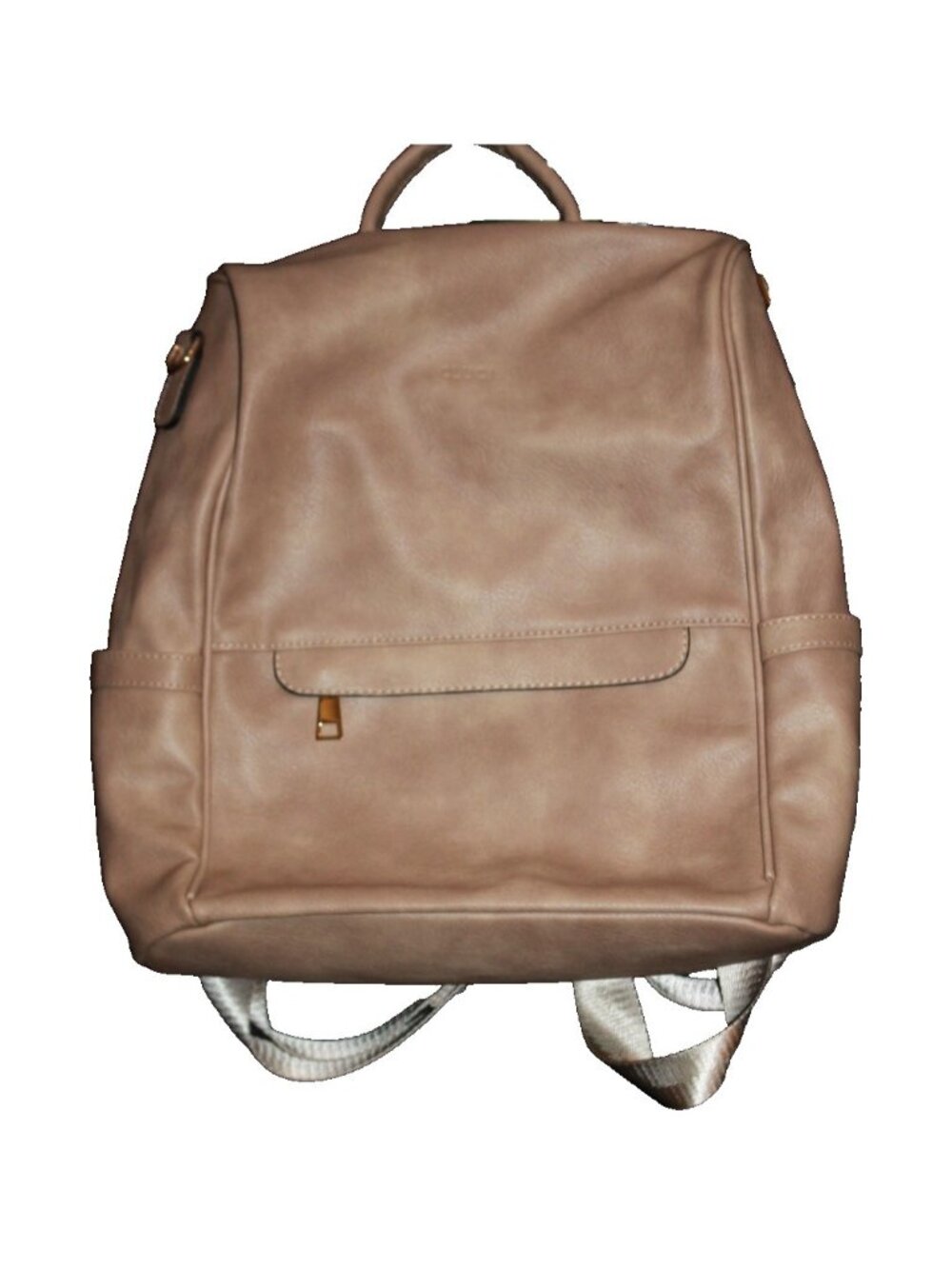 CLUCI Women's Backpack Bag Vegan Leather Shoulder Handbag for Travel Beige NEW